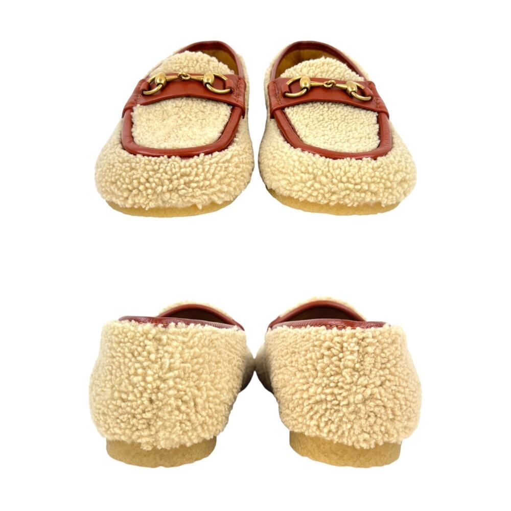 Gucci Horsebit Shearling Slippers - Picture 6 of 7